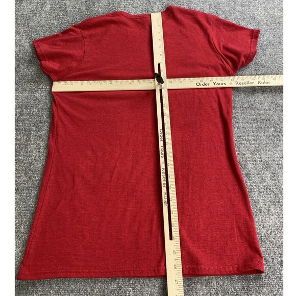 I Am Simply A Book Drunkard T-shirt Womens XL Red Funny Book Reading Wine Lovers - Picture 9 of 11